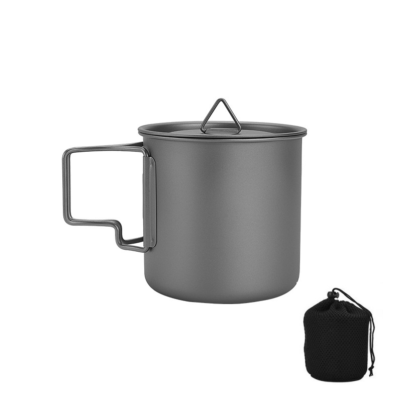 Outdoor Camping Kitchen Table - كوب تخييم من التيتانيوم بمقبض قابل