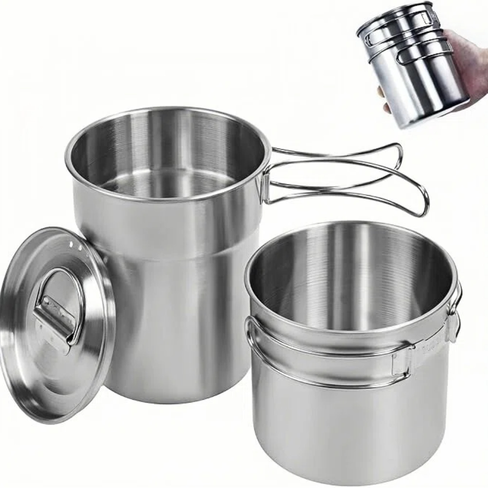 Outdoor Camping Cooking Equipment - أكواب قابلة للطي للتخييم، أواني طهي
