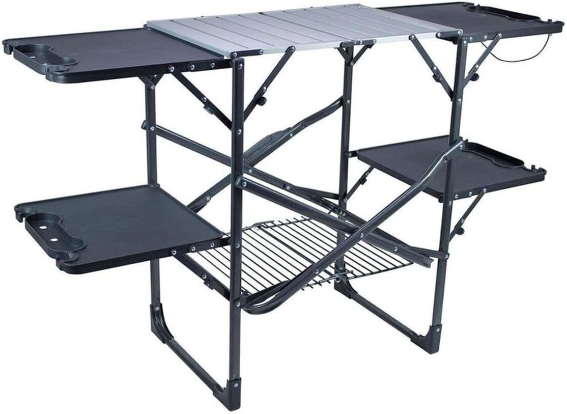 Outdoor Camping Kitchen - طاولة مطبخ محمولة قابلة للطي مع