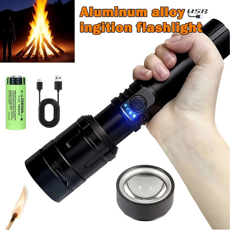 Outdoor Camping Adventure Lamp - مصباح يدوي قوي للغاية، مصباح يدوي