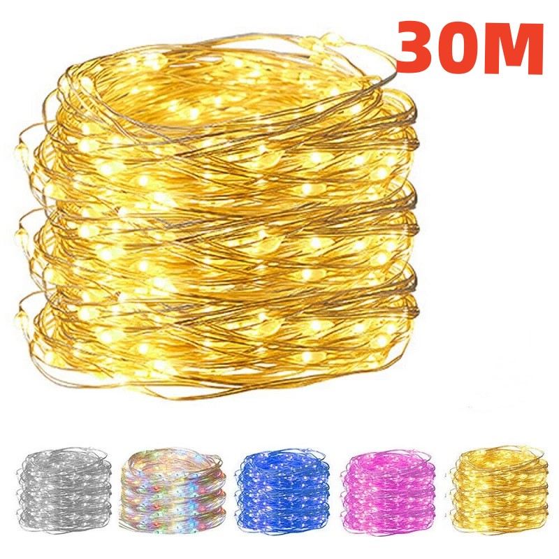 Outdoor Camping Lights String - 30 متر USB LED سلسلة أضواء