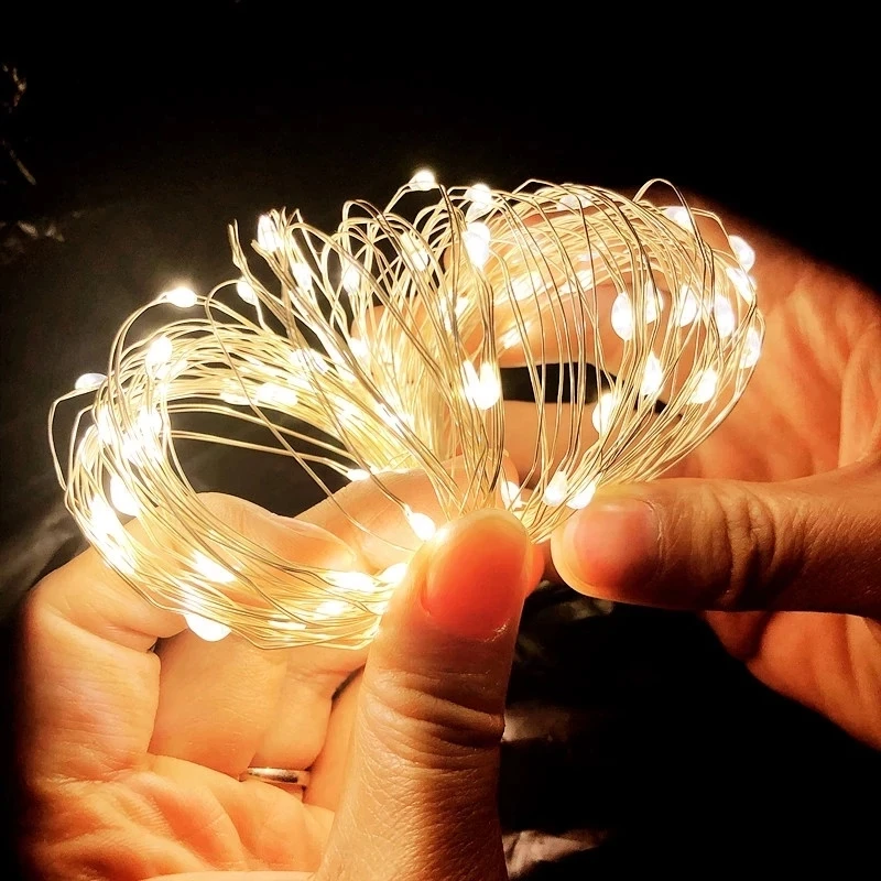 Outdoor Camping Lights String - الأسلاك النحاسية USB LED سلسلة أضواء