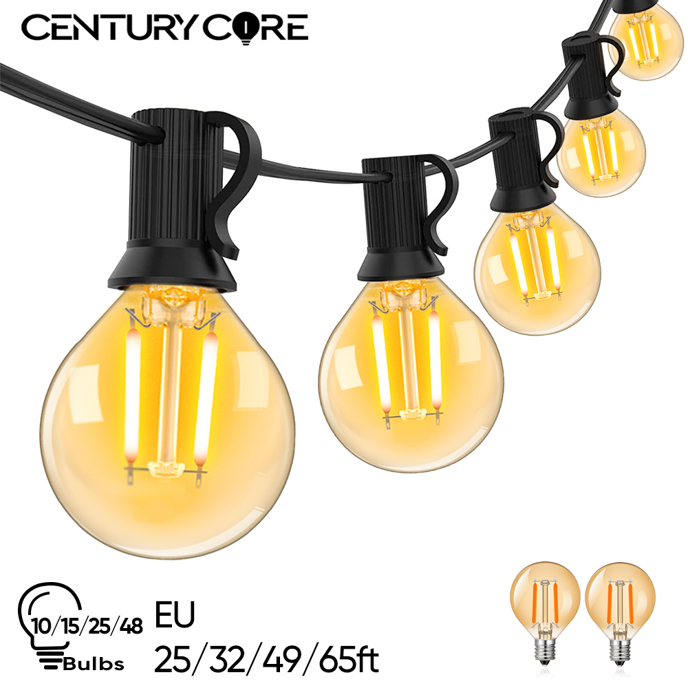 Outdoor Camping Lights String - خمر LED G40 شارع جارلاند 220