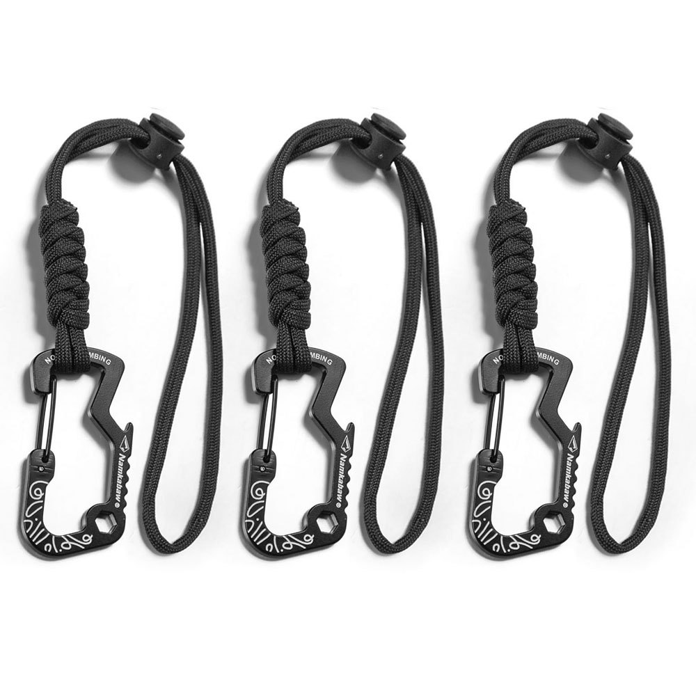 Outdoor Camping Essential Gear - خطاف تكتيكي متعدد الوظائف مع سلسلة
