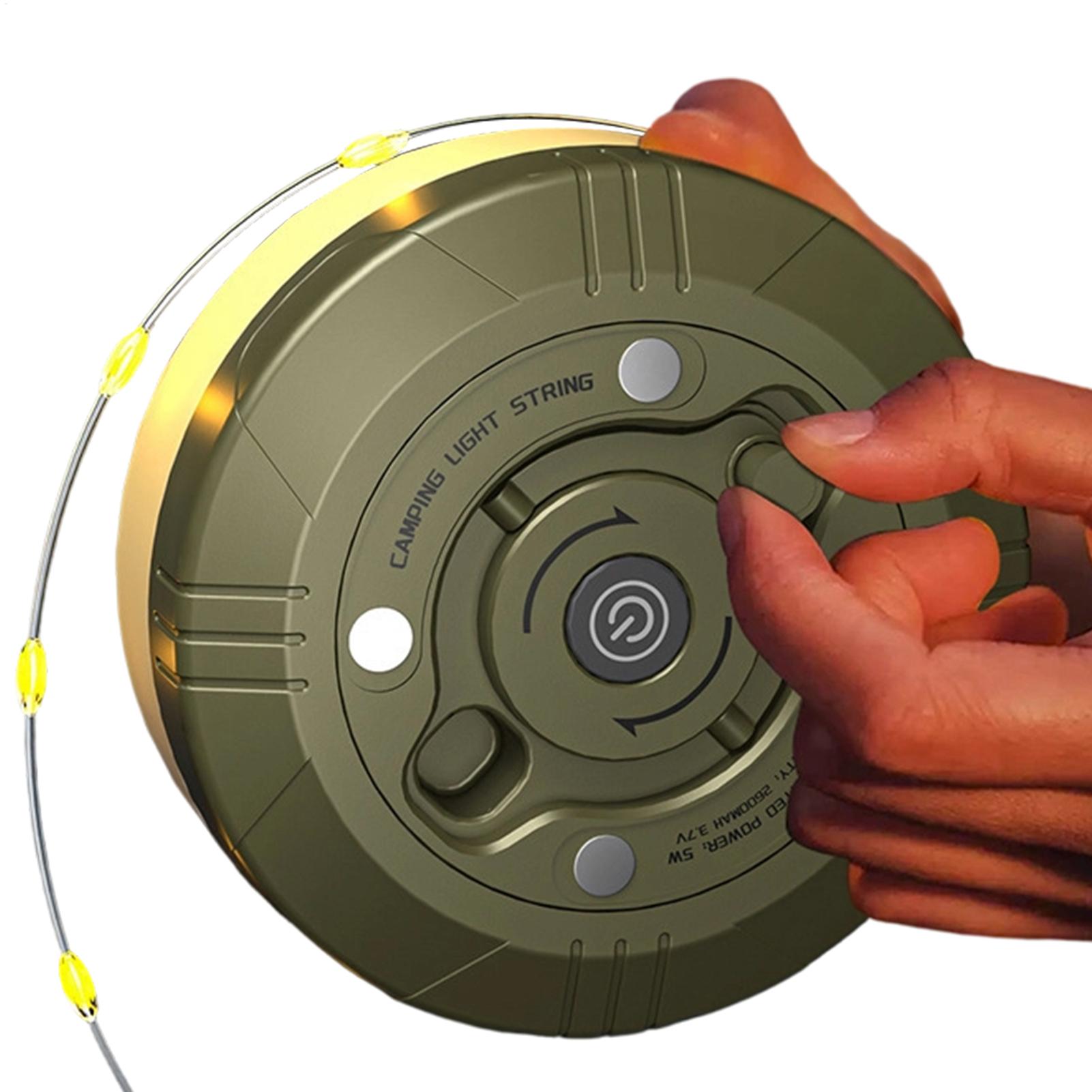 Outdoor Camping Lights String - أضواء خيمة قابلة للسحب بطول 20