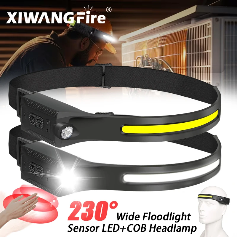 Outdoor Camping Adventure Lamp - مصباح رأس LED قابل لإعادة الشحن،