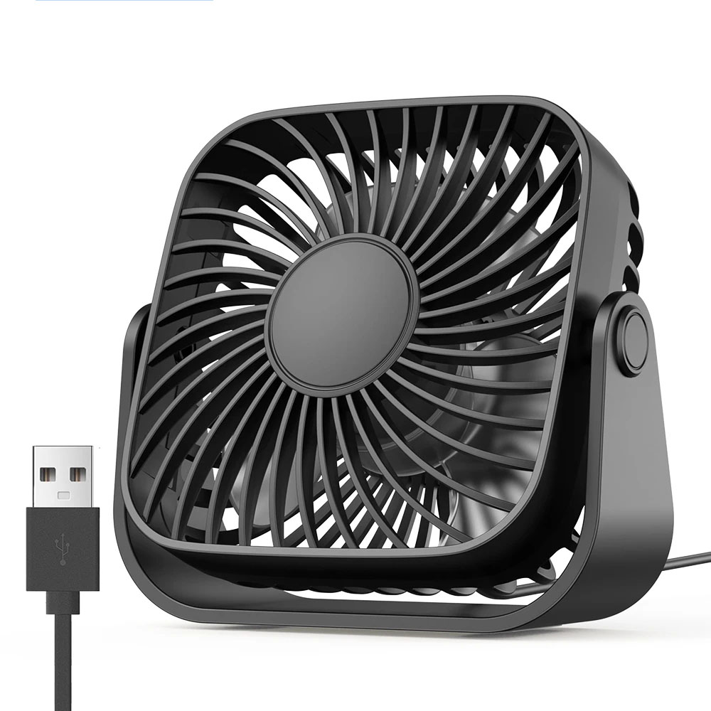 Camping Quiet - مروحة محمولة صغيرة بمنفذ USB مقاس