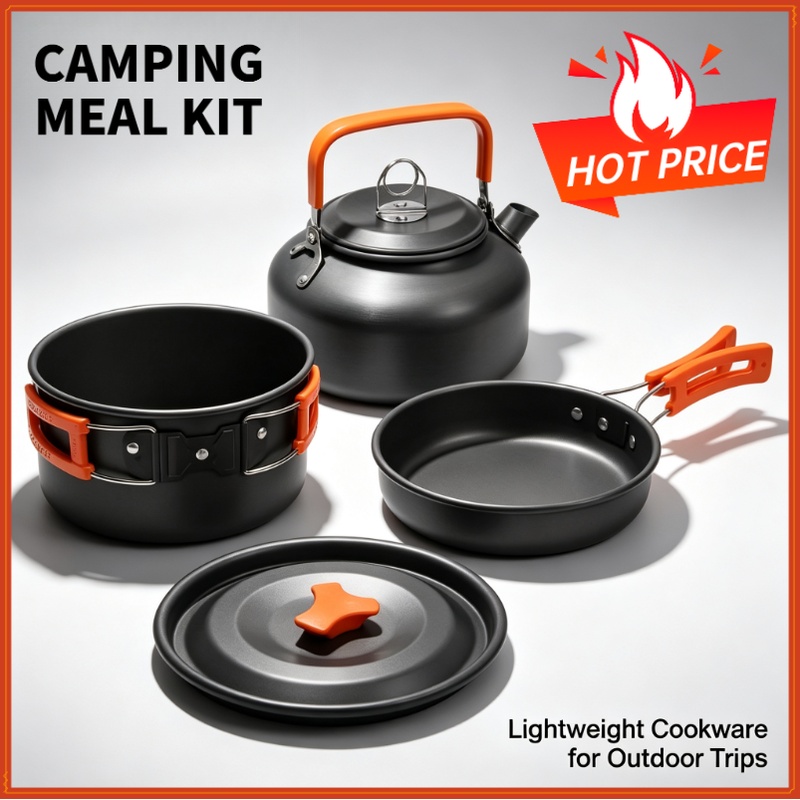 Outdoor Camping Kitchen Table - مجموعة أدوات الطهي للتخييم، أدوات طهي