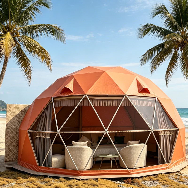 خيمة قبة فاخرة للتخييم مع غطاء - مراجعة Outdoor Camping Dome وسعره