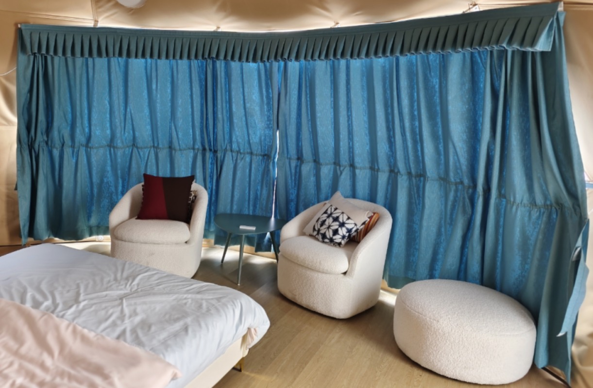 خيمة قبة فاخرة للتخييم مع غطاء - مراجعة Outdoor Camping Dome وسعره