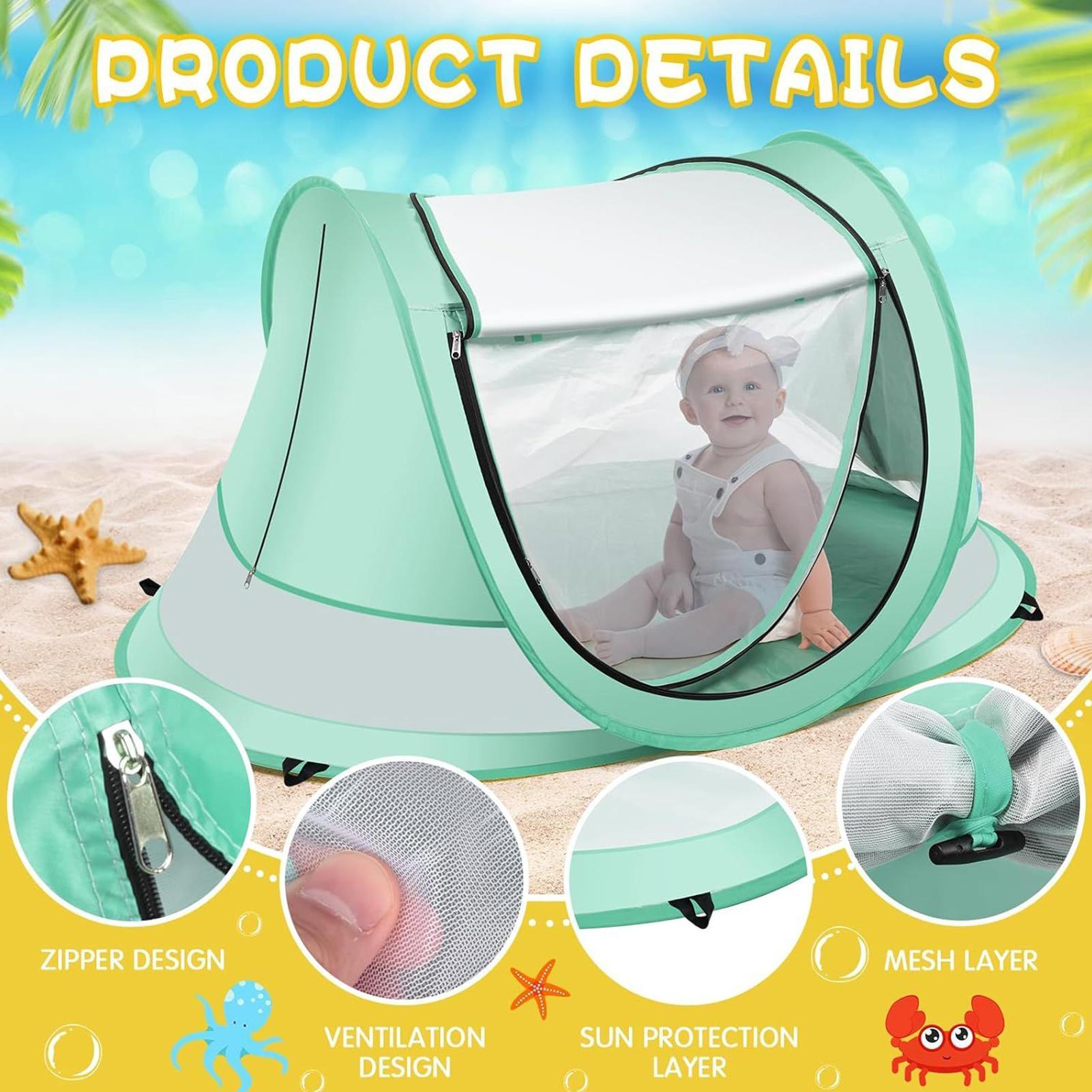 خيمة شاطئية للأطفال الصغار، خي - مراجعة Outdoor Camping Dome وسعره