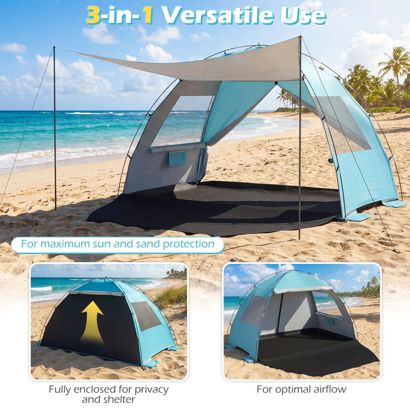 خيمة شاطئية للحماية من الشمس م - مراجعة Outdoor Camping Dome وسعره