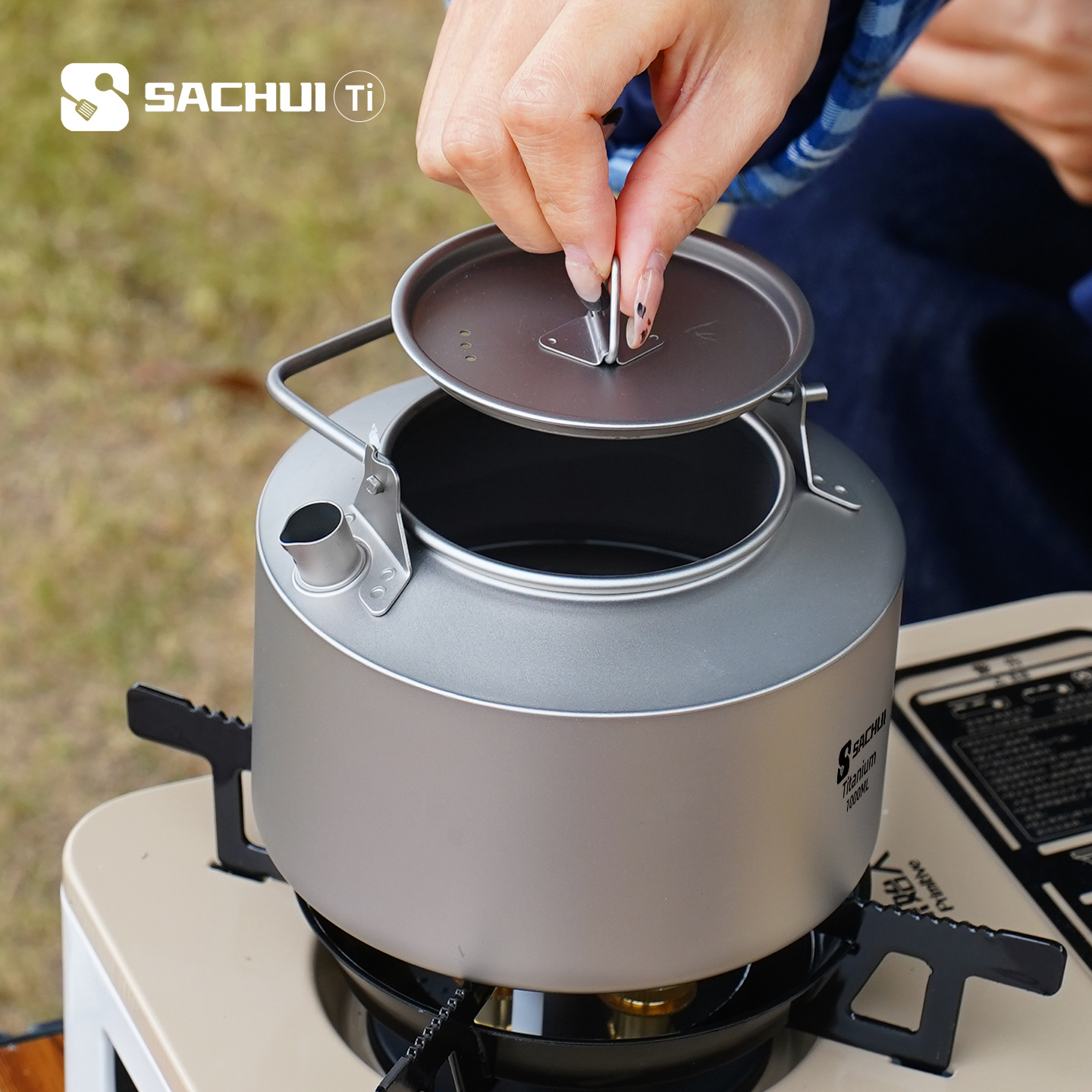إبريق من التيتانيوم النقي سعة  - مراجعة Outdoor Camping Cooking Equipment وسعره