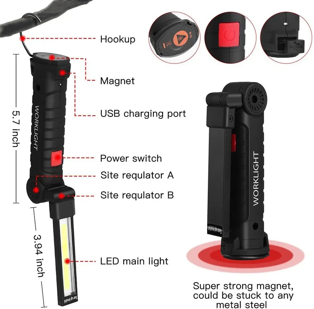 المحمولة COB مصباح ليد جيب USB - مراجعة Outdoor Camping Adventure Lamp وسعره