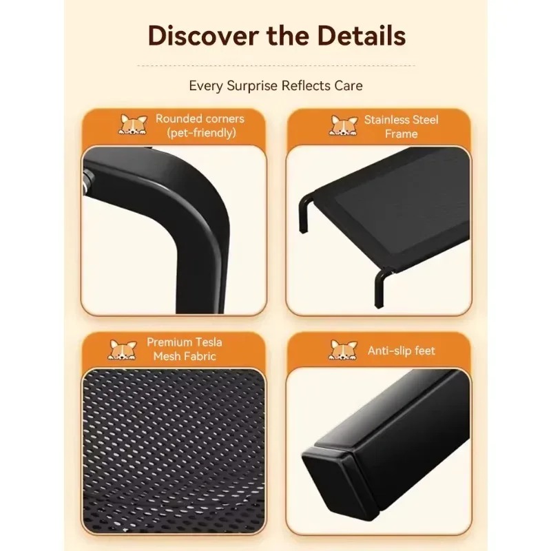 بيت كلاب قابل للطي، سرير كلاب  - مراجعة Outdoor Camping Dog Bed وسعره
