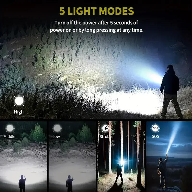 مصباح يدوي قوي للغاية، مصباح ي - مراجعة Outdoor Camping Adventure Lamp وسعره