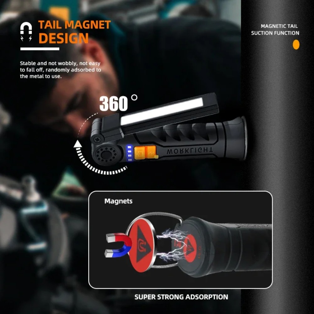 مصباح يدوي COB LED محمول USB ق - مراجعة Outdoor Camping Adventure Lamp وسعره