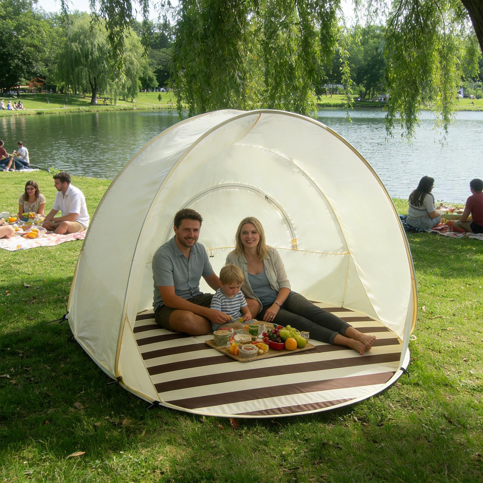 خيمة شاطئية محمولة سريعة الفتح - مراجعة Outdoor Camping Dome وسعره
