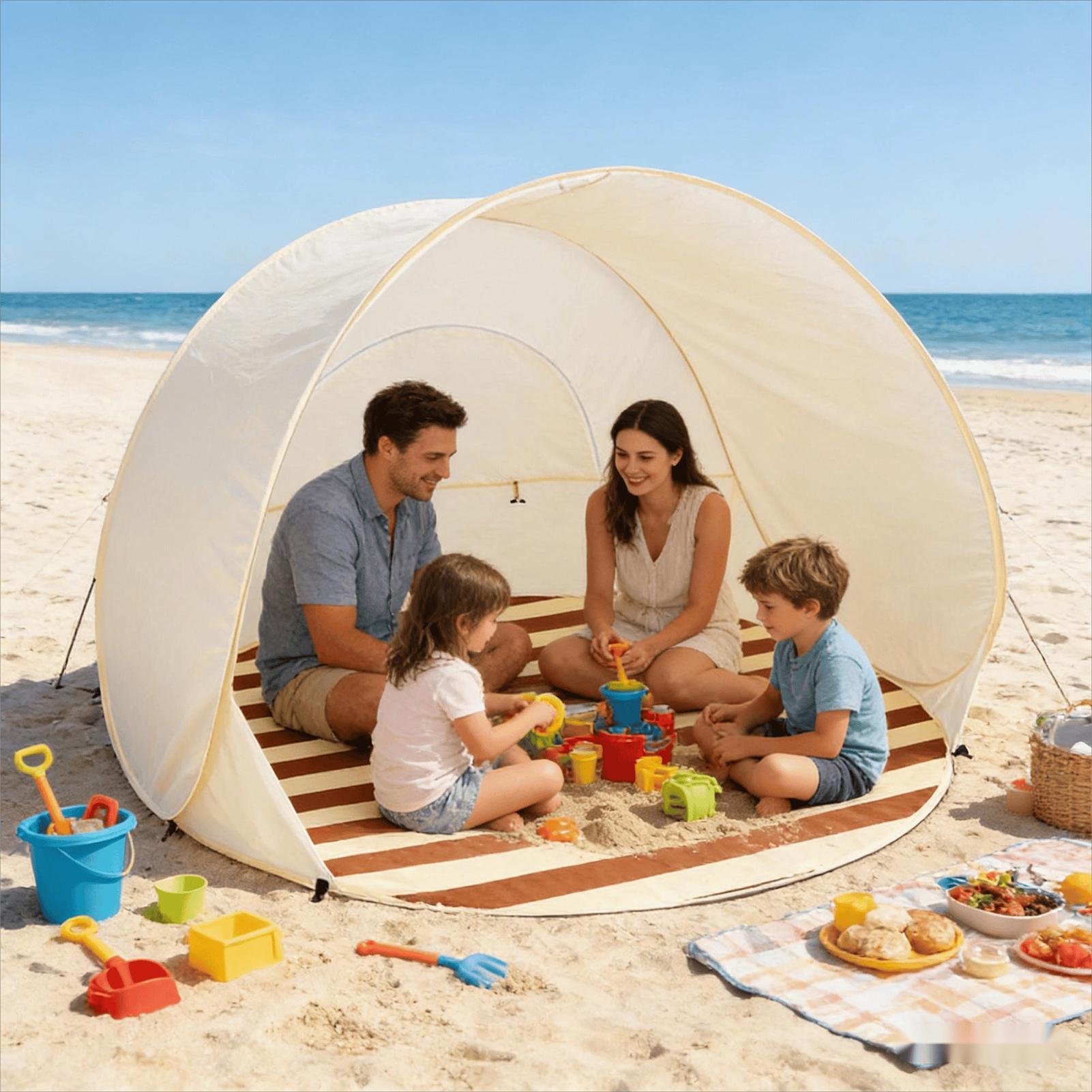 خيمة شاطئية محمولة سريعة الفتح - مراجعة Outdoor Camping Dome وسعره