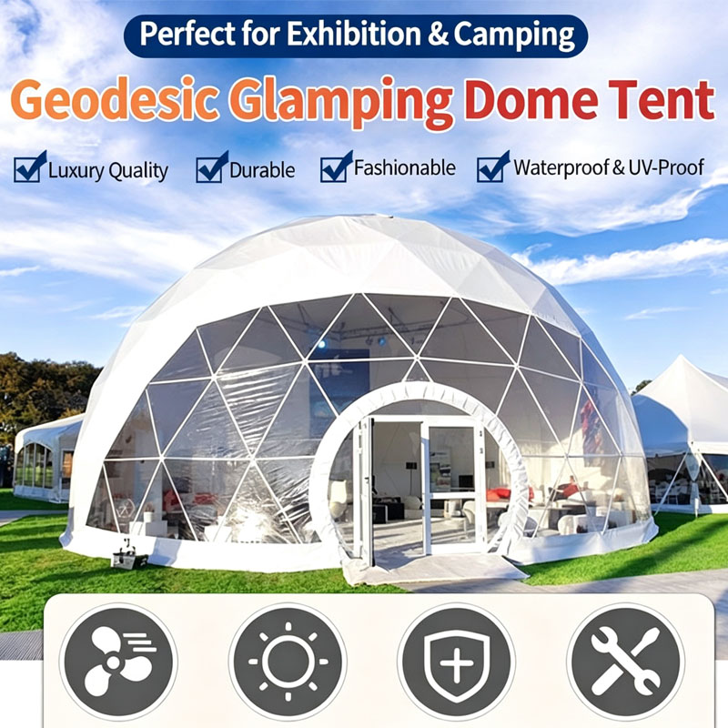 خيمة قبة جيوديسية فاخرة مسبقة  - مراجعة Outdoor Camping Dome وسعره