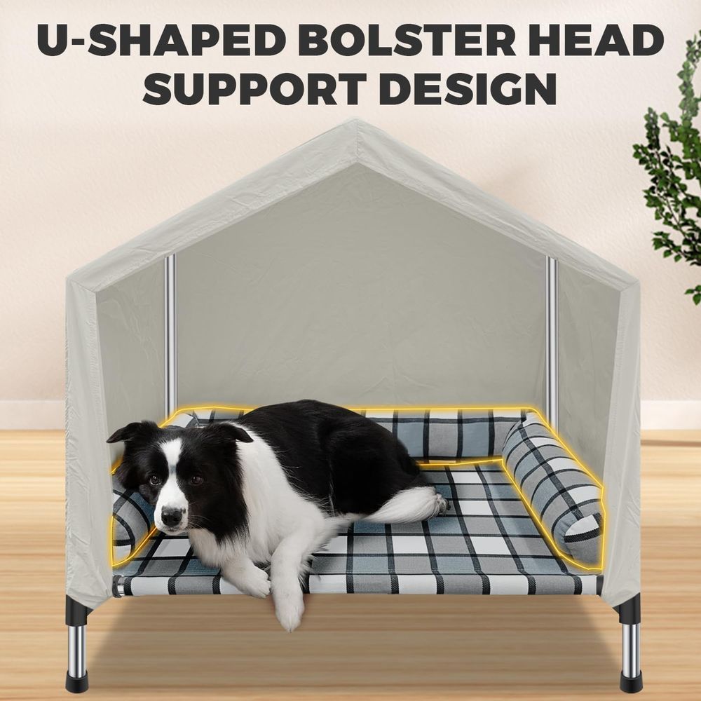 سرير كلاب مرتفع - سرير حيوانات - مراجعة Outdoor Camping Dog Bed وسعره