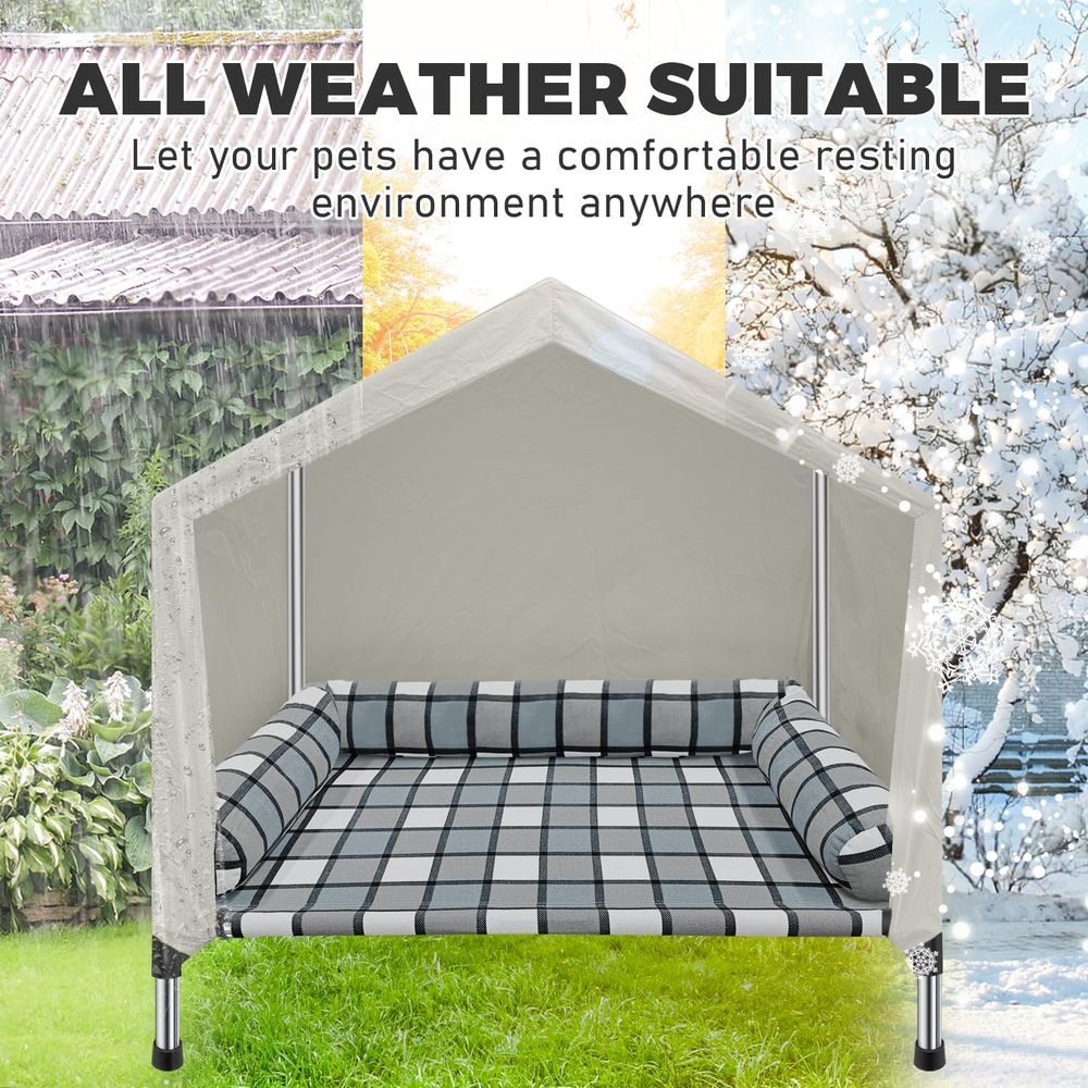 سرير كلاب مرتفع - سرير حيوانات - مراجعة Outdoor Camping Dog Bed وسعره