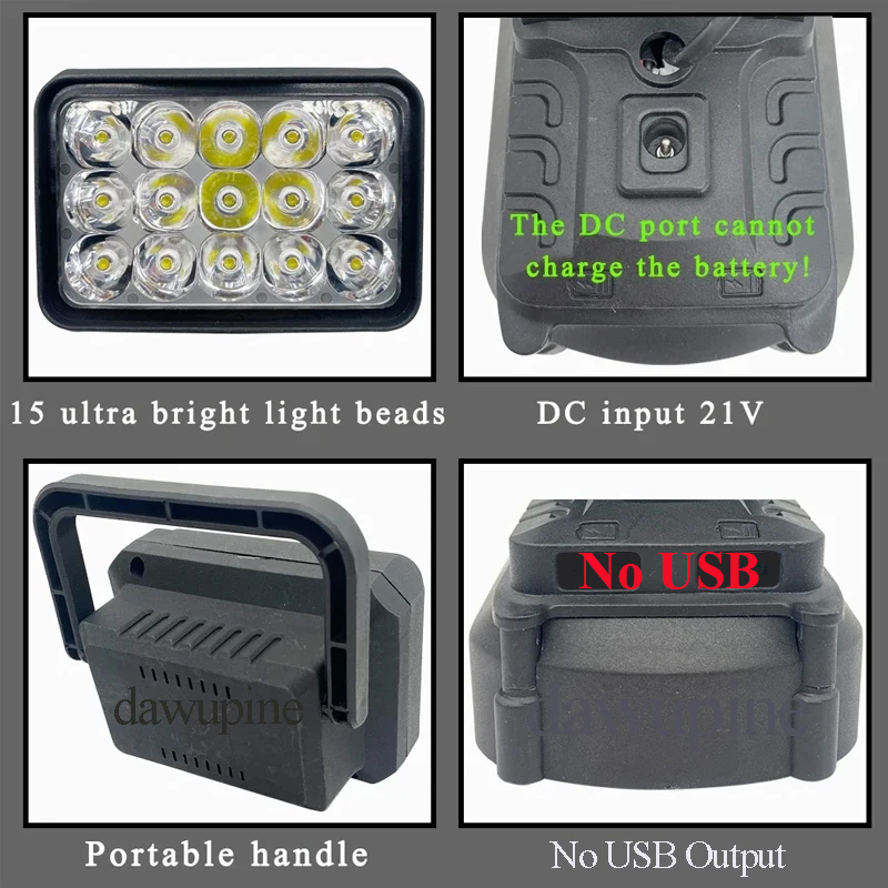 لماكيتا 18 فولت بطارية ليثيوم  - مراجعة Outdoor Camping Adventure Lamp وسعره