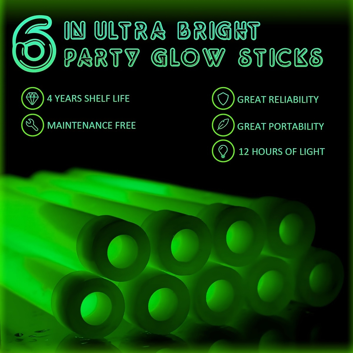عصا مضيئة خضراء في الظلام، عصا - مراجعة Glow Sticks Survival وسعره