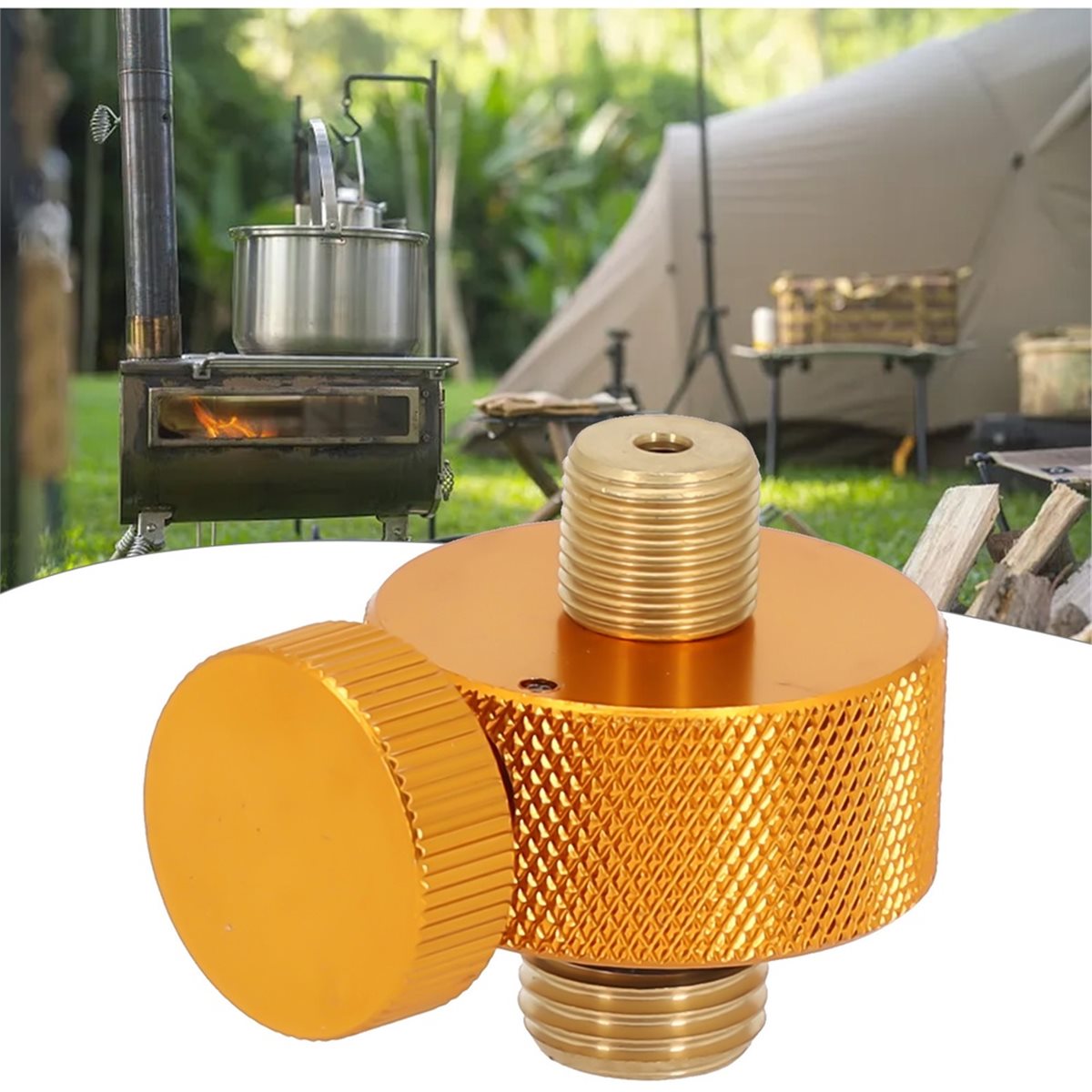 محول غاز للتخييم مع وصلة سريعة - مراجعة Outdoor Und Camping Messe وسعره
