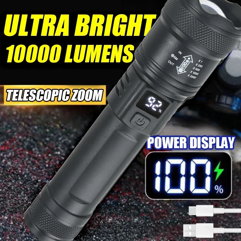 مصباح يدوي LED قوي مع شاشة بطا - مراجعة Outdoor Camping Adventure Lamp وسعره