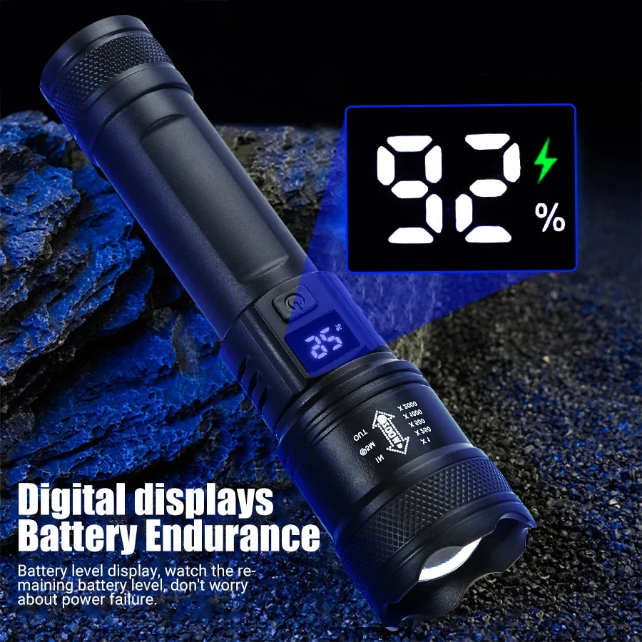 مصباح يدوي LED قوي مع شاشة بطا - مراجعة Outdoor Camping Adventure Lamp وسعره