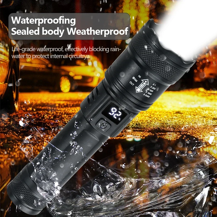 مصباح يدوي LED قوي مع شاشة بطا - مراجعة Outdoor Camping Adventure Lamp وسعره
