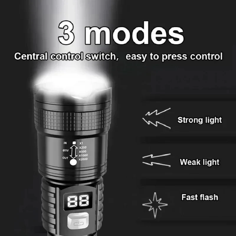 100000LM السوبر مشرق مصباح ليد - مراجعة Outdoor Camping Adventure Lamp وسعره
