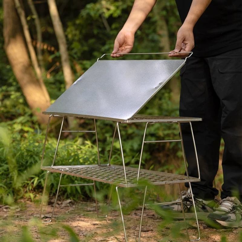 طاولة محمولة قابلة للطي للاستخ - مراجعة Outdoor Camping Kitchen Table وسعره