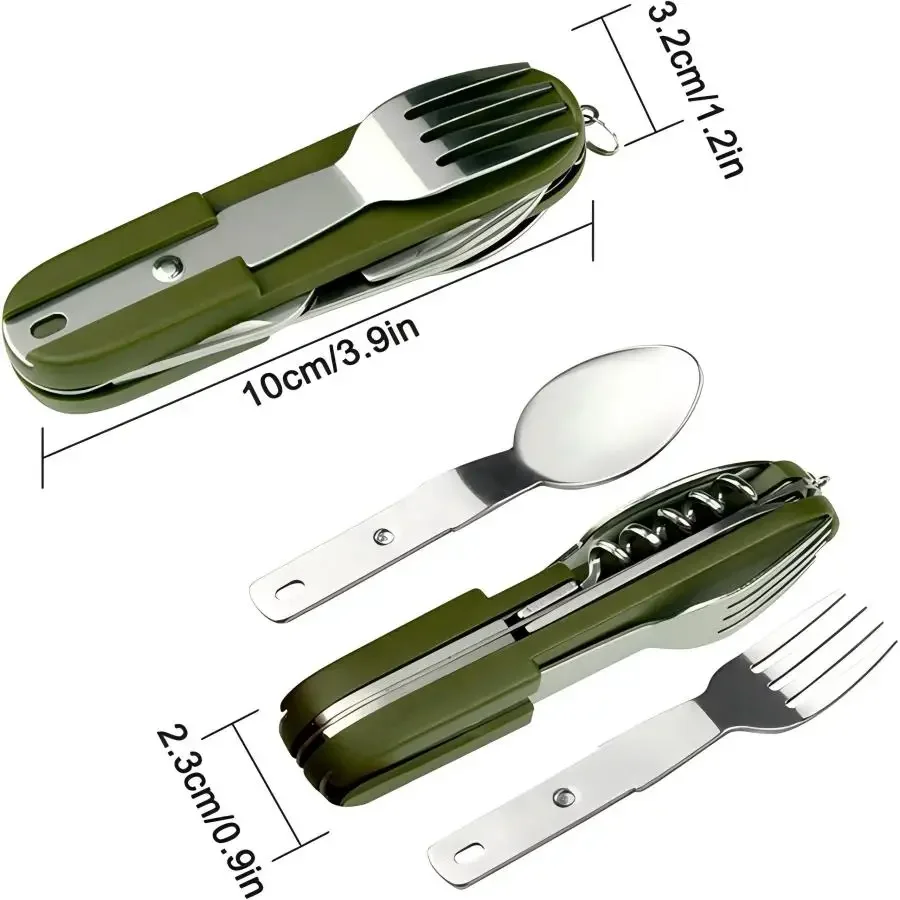معدات التخييم: طقم سفر 5 في 1  - مراجعة Outdoor Camping Essential Gear وسعره