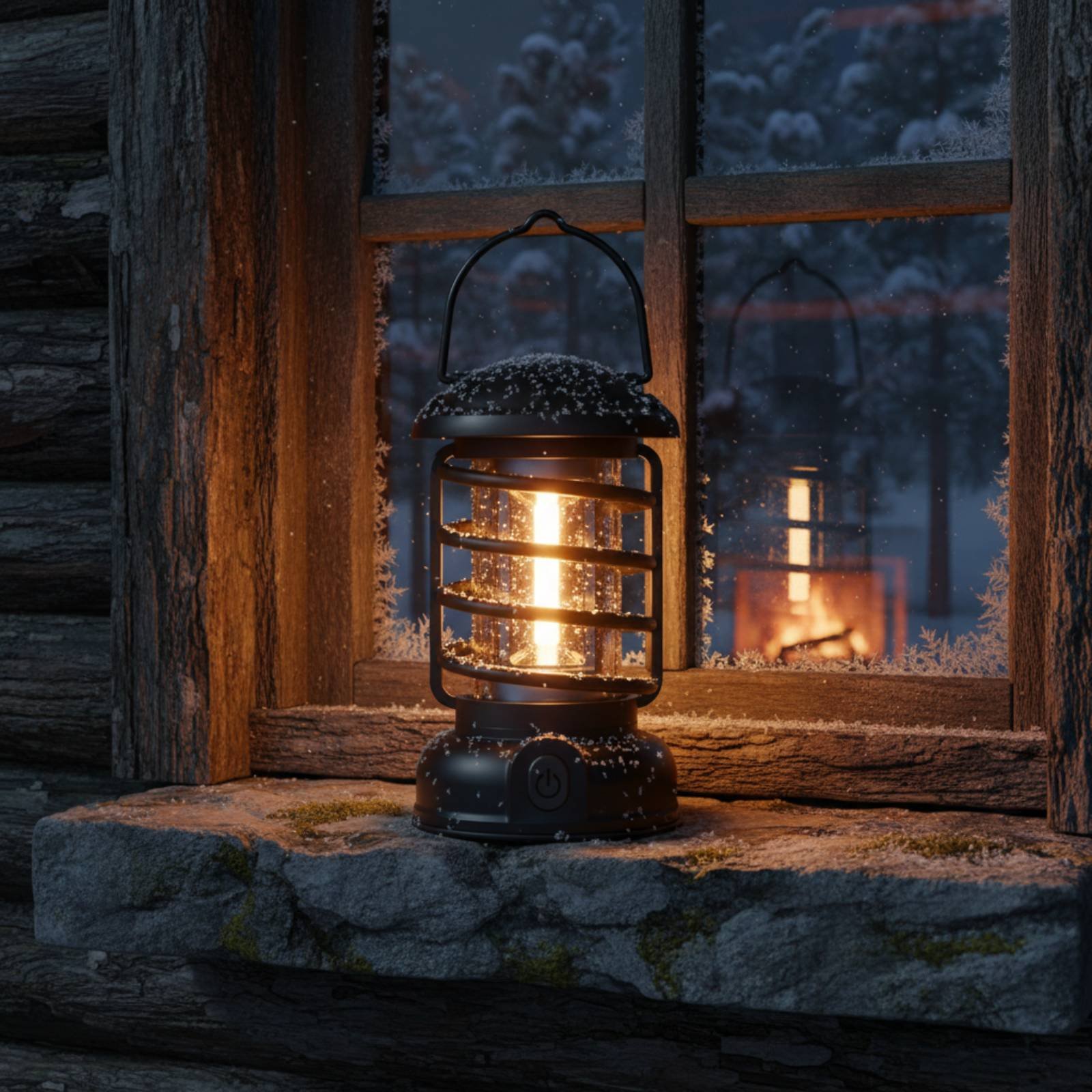 فانوس تخييم بتصميم عتيق مع مصد - مراجعة Camping Lantern وسعره
