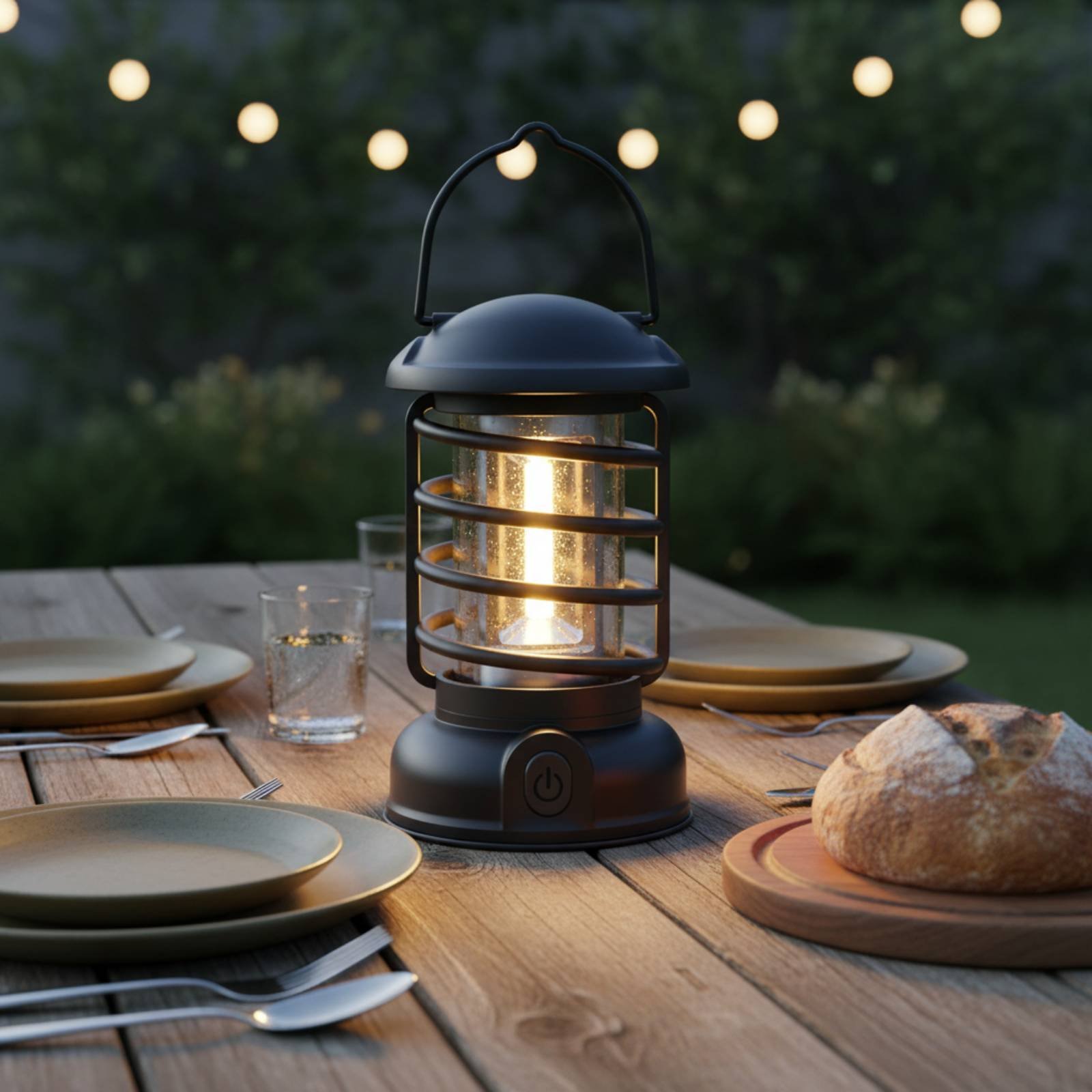 فانوس تخييم بتصميم عتيق مع مصد - مراجعة Camping Lantern وسعره