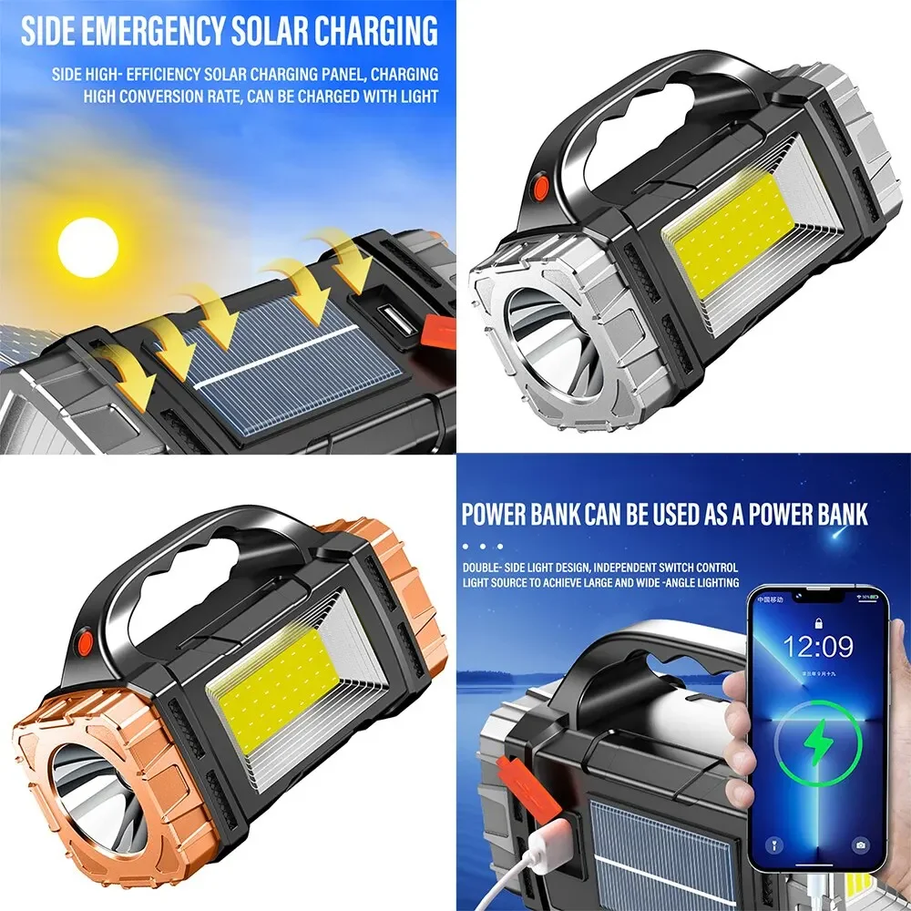 مصباح يدوي LED شمسي عالي الطاق - مراجعة Outdoor Camping Adventure Lamp وسعره