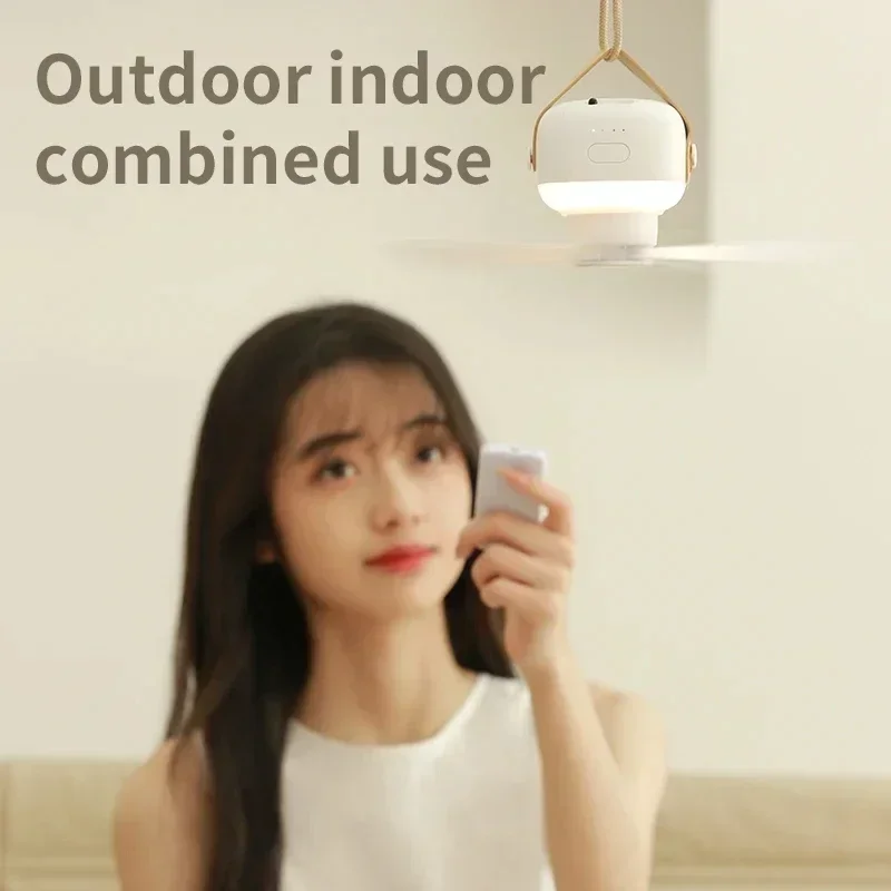 مروحة سقف لاسلكية محمولة صغيرة - مراجعة Outdoor Camping Light Ideas وسعره