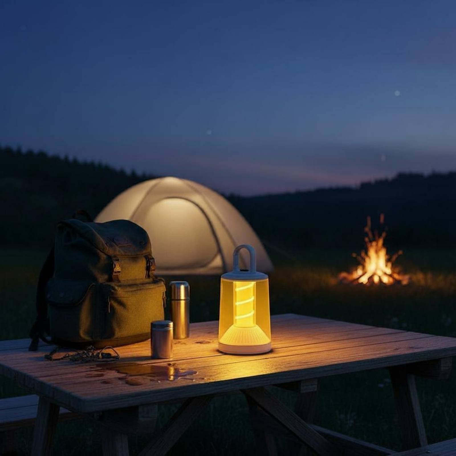 فانوس معلق يعمل بالبطارية 360  - مراجعة Camping Lantern وسعره