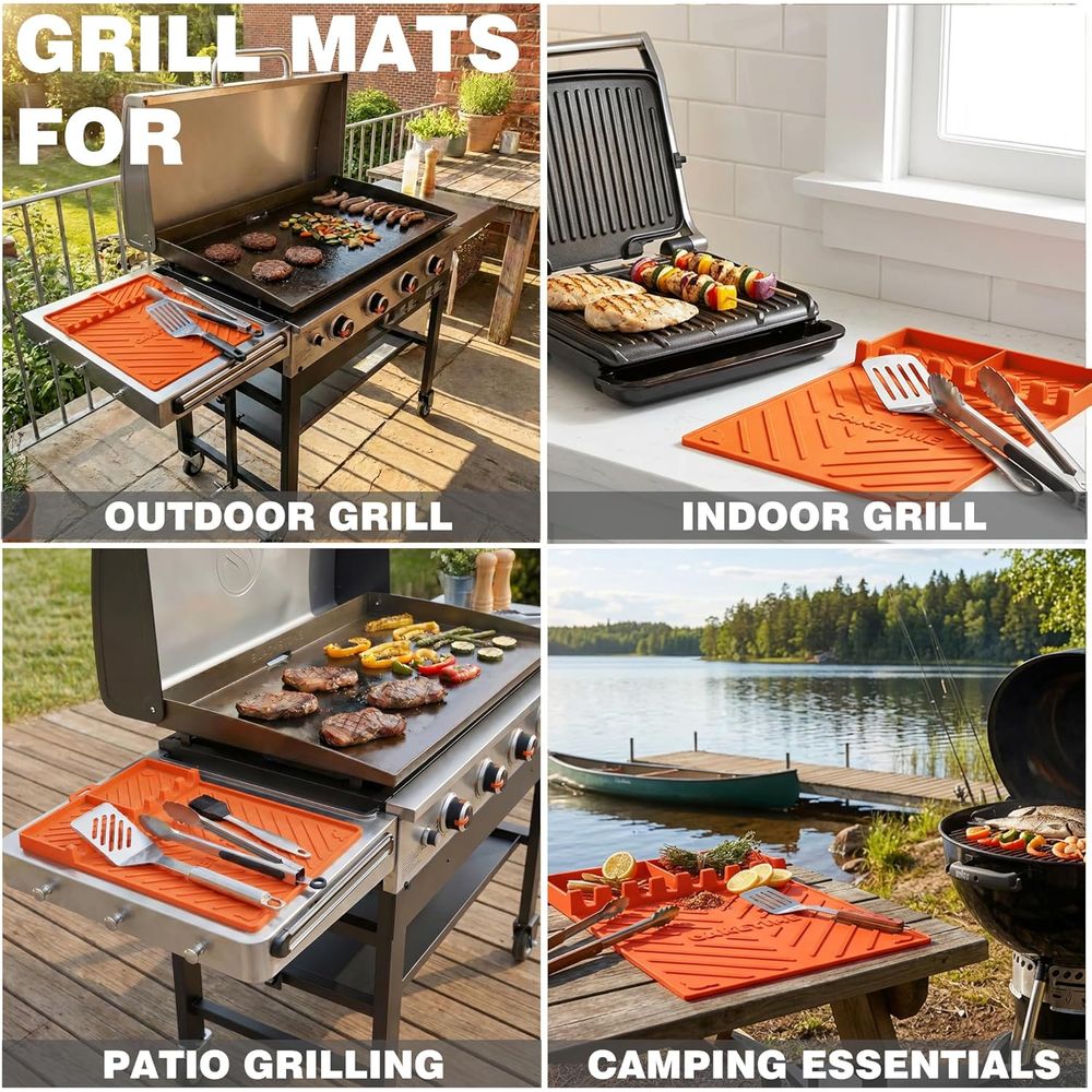 حصائر شواء سيليكون أو ملحقات ا - مراجعة Outdoor Camping Kitchen وسعره
