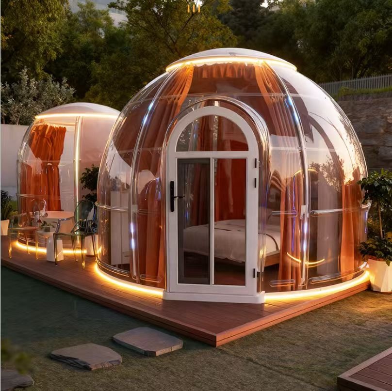 قبة فقاعية شفافة على شكل منزل  - مراجعة Outdoor Camping Dome وسعره