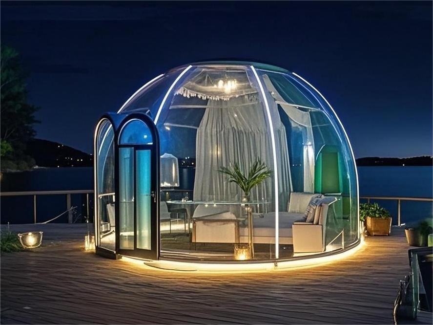 منتجع ساخن منازل الحاويات الحد - مراجعة Outdoor Camping Dome وسعره