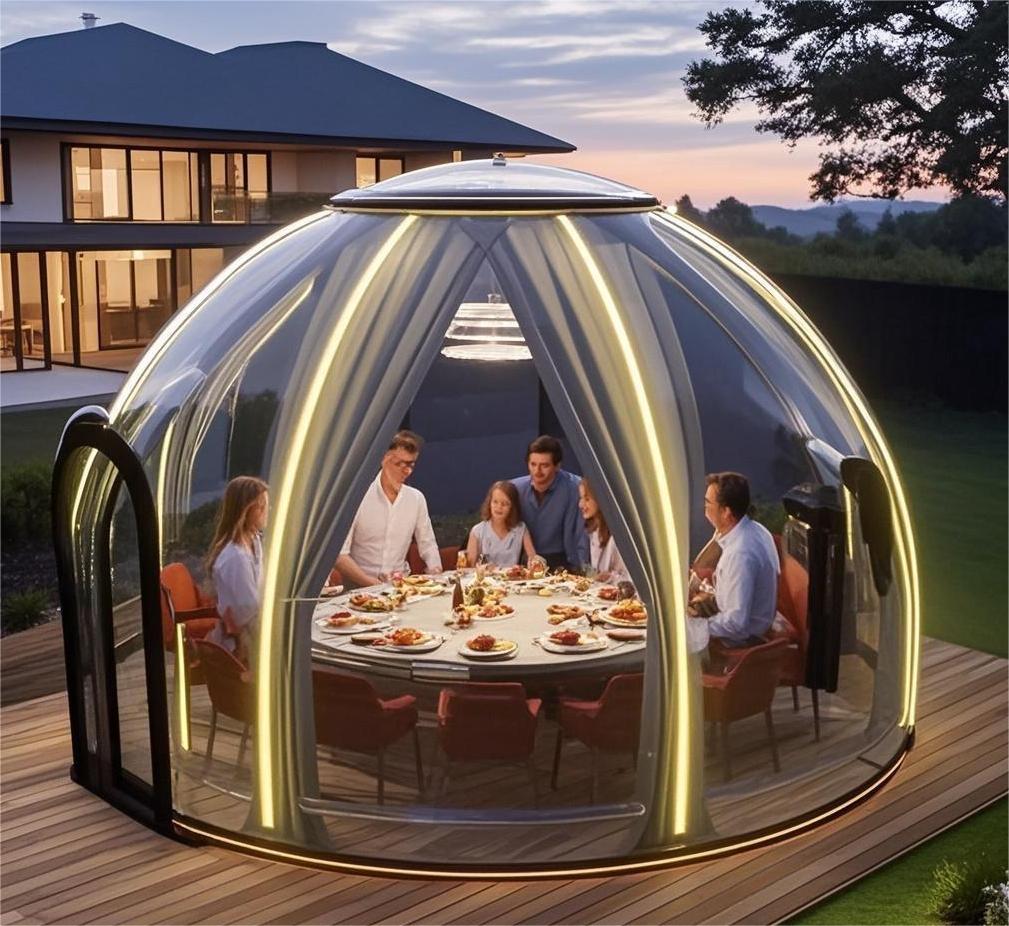 منتجع ساخن منازل الحاويات الحد - مراجعة Outdoor Camping Dome وسعره