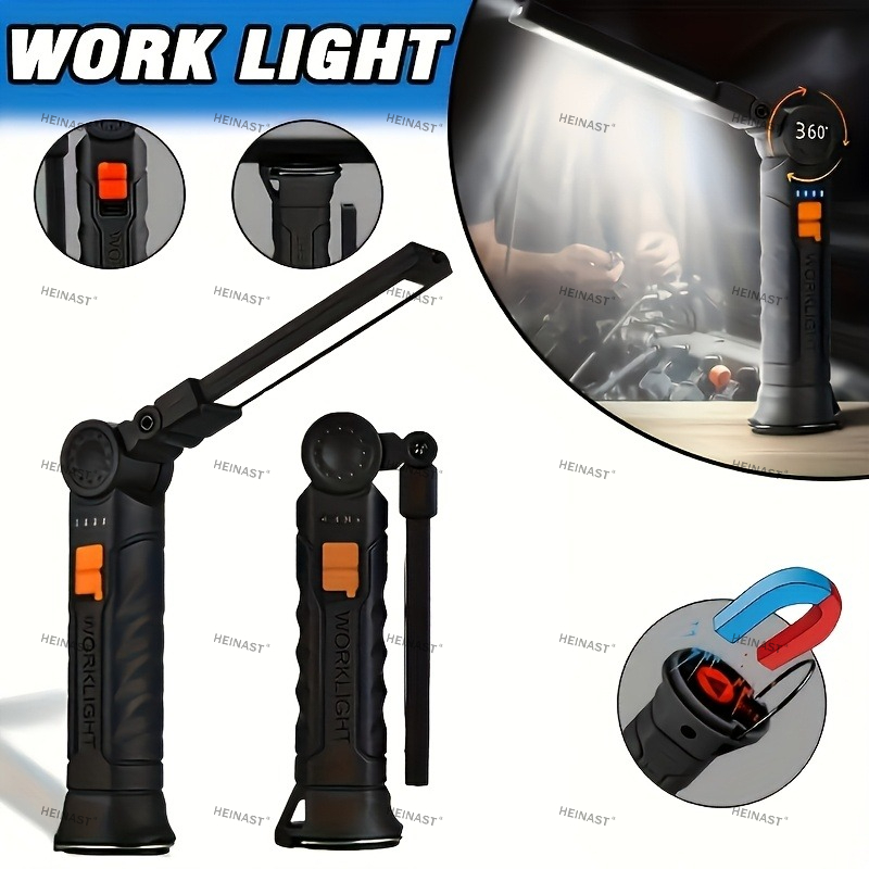 COB LED مصباح يدوي قابل للطي ا - مراجعة Camping Lantern وسعره