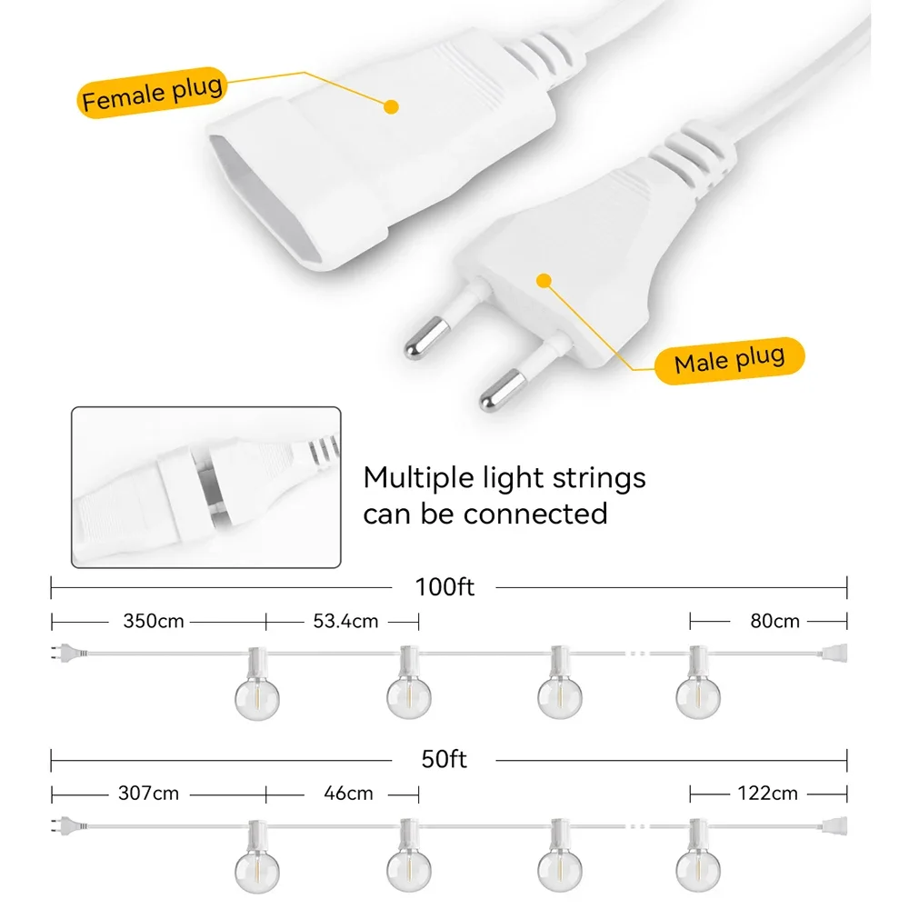 30 متر 15 متر الجنية سلسلة ضوء - مراجعة Outdoor Camping Lights String وسعره