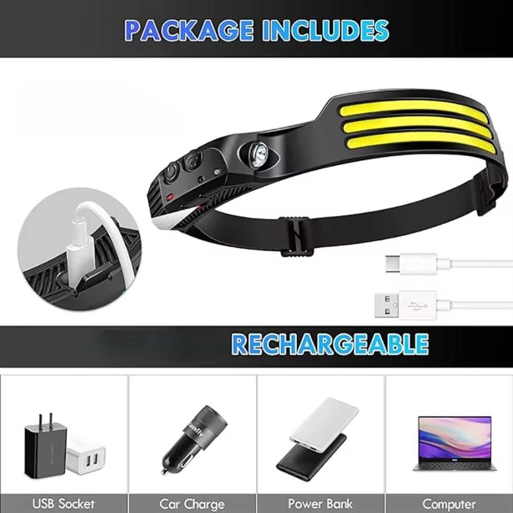 COB LED التعريفي كشافات USB مص - مراجعة Outdoor Camping Adventure Lamp وسعره