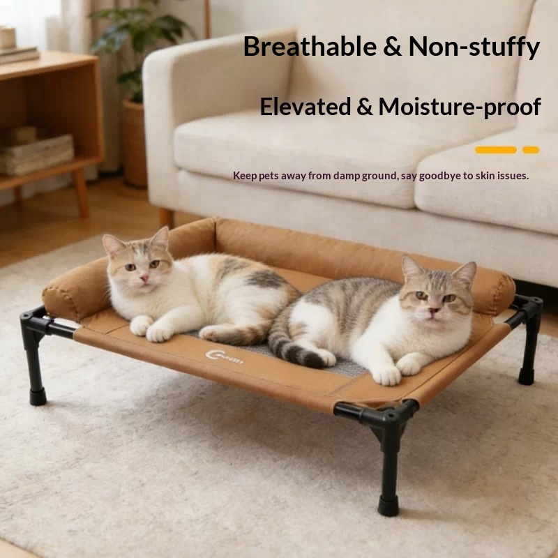 سرير مرتفع للكلاب مع شبكة تبري - مراجعة Outdoor Camping Dog Bed وسعره