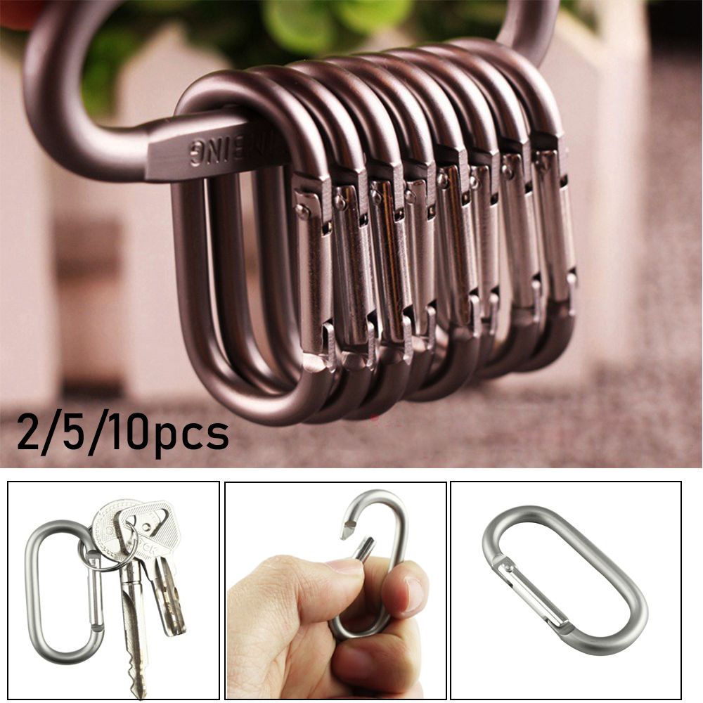 كارابينرز سبائك الألومنيوم حلق - مراجعة Outdoor Camping Essential Gear وسعره
