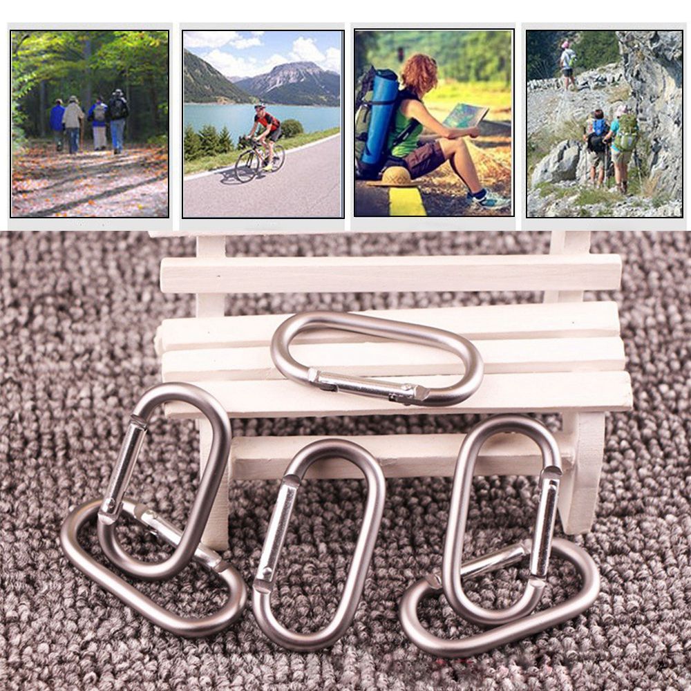 كارابينرز سبائك الألومنيوم حلق - مراجعة Outdoor Camping Essential Gear وسعره